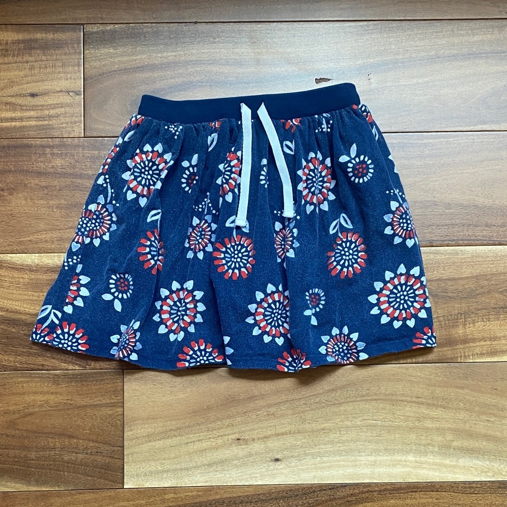 Carter's Navy Blue Kids' Skirt with Red Floral Accents